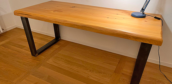Customized cedar desk