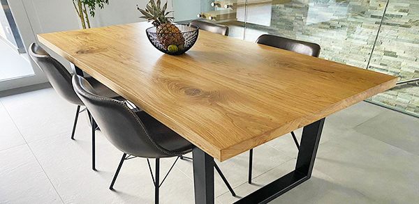 Customized oak table
